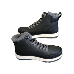 Weatherproof Men's Logjam Memory Foam Sneaker Boots Black Size 8‎ #1047